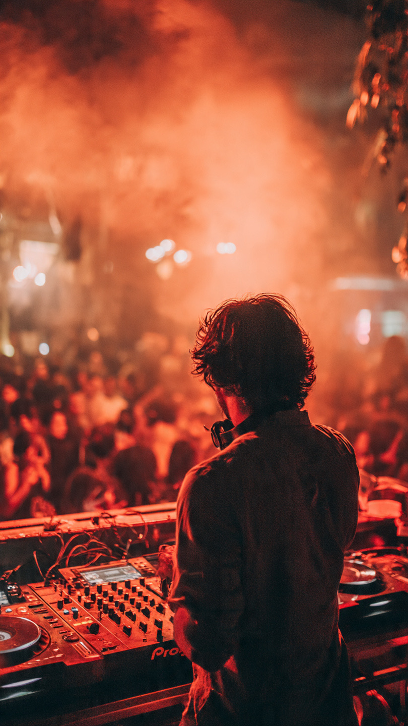 DJ tocando ao vivo